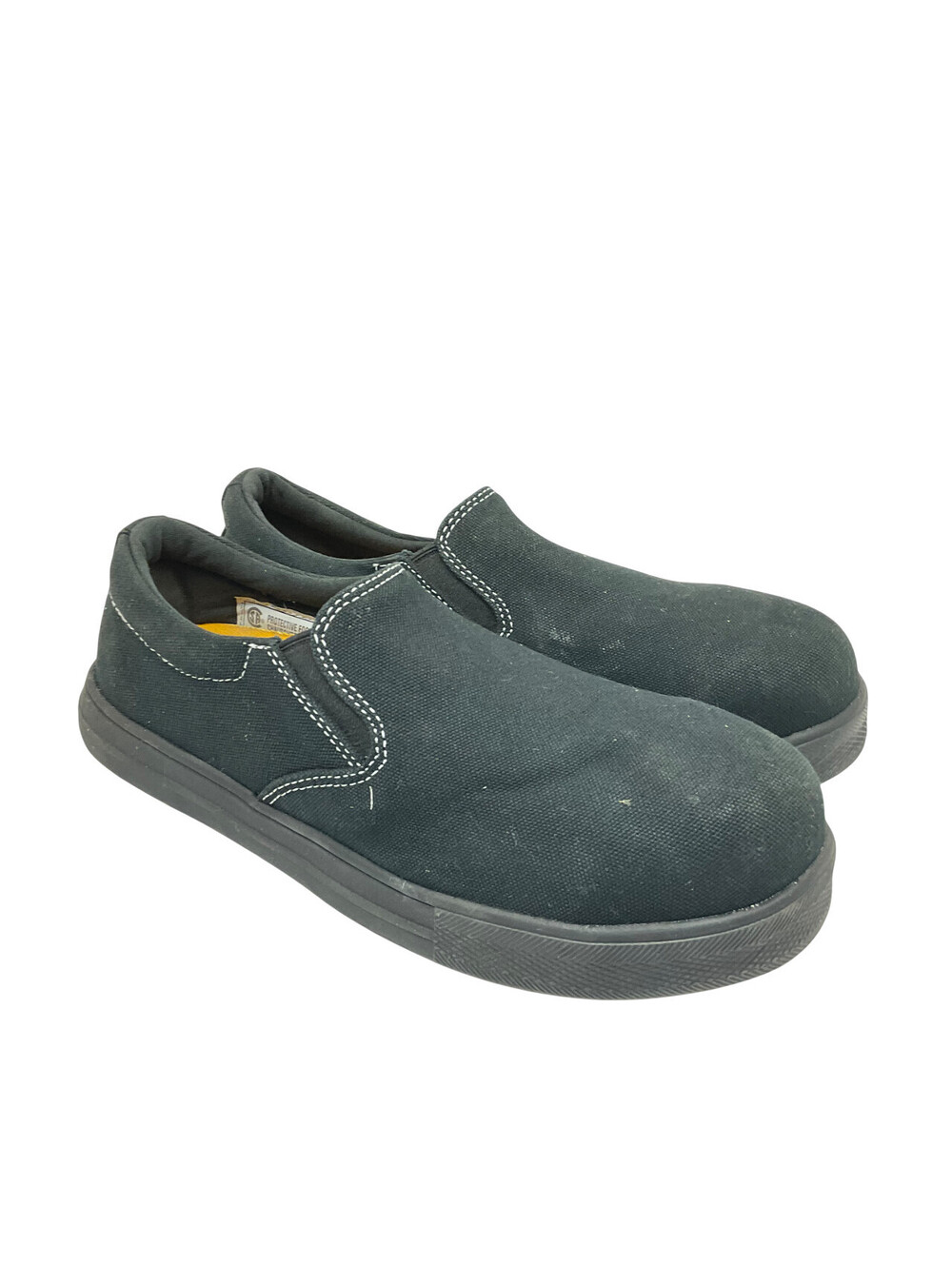 Dakota Women's 1008 Lightweight ATSP Canvas Slip-On Work Shoes Black Size 7M
